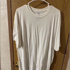 George plain white tee